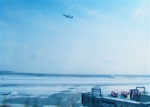 雪の新千歳空港