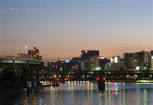隅田川の夕景